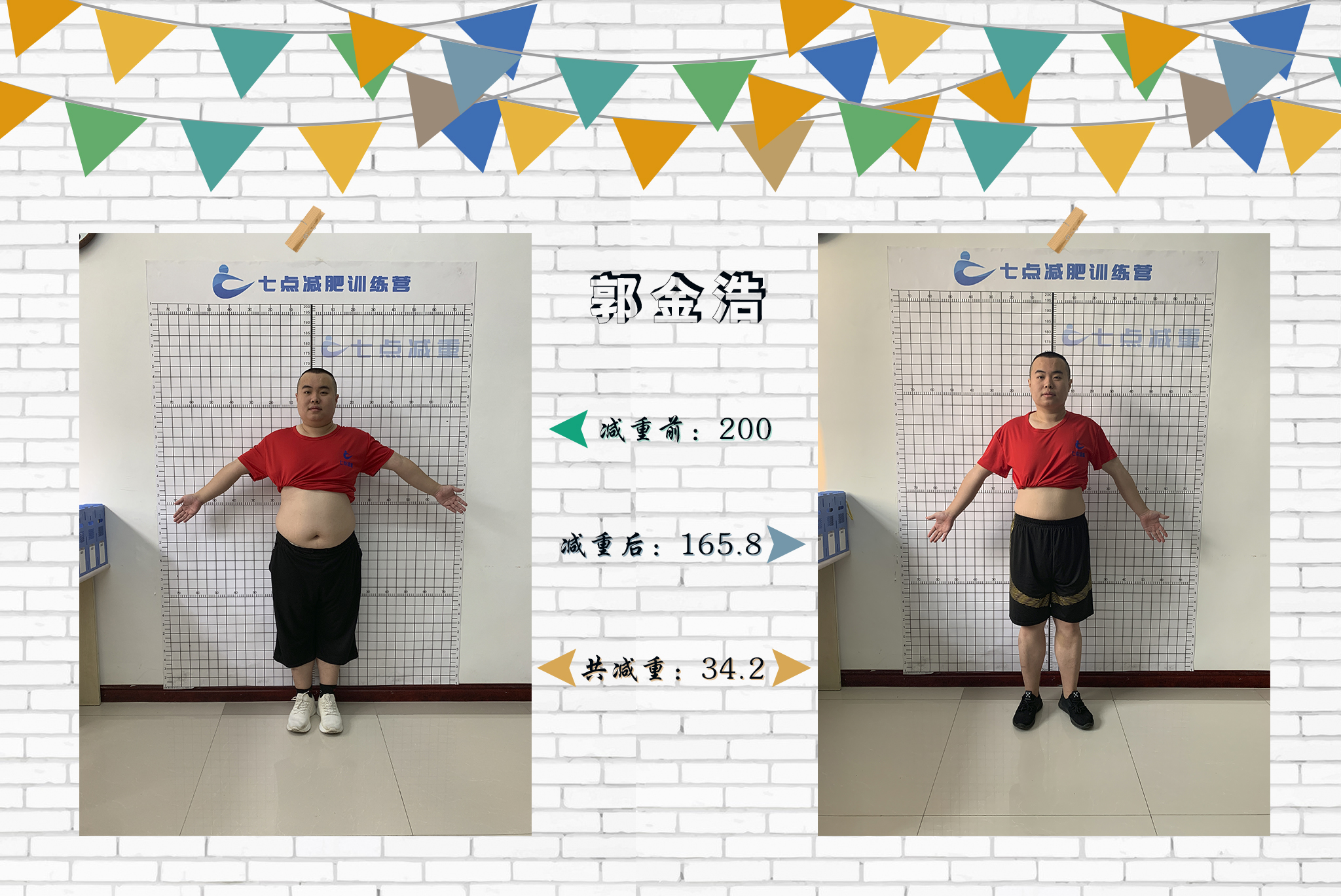 郭金浩 56天减重34.2斤